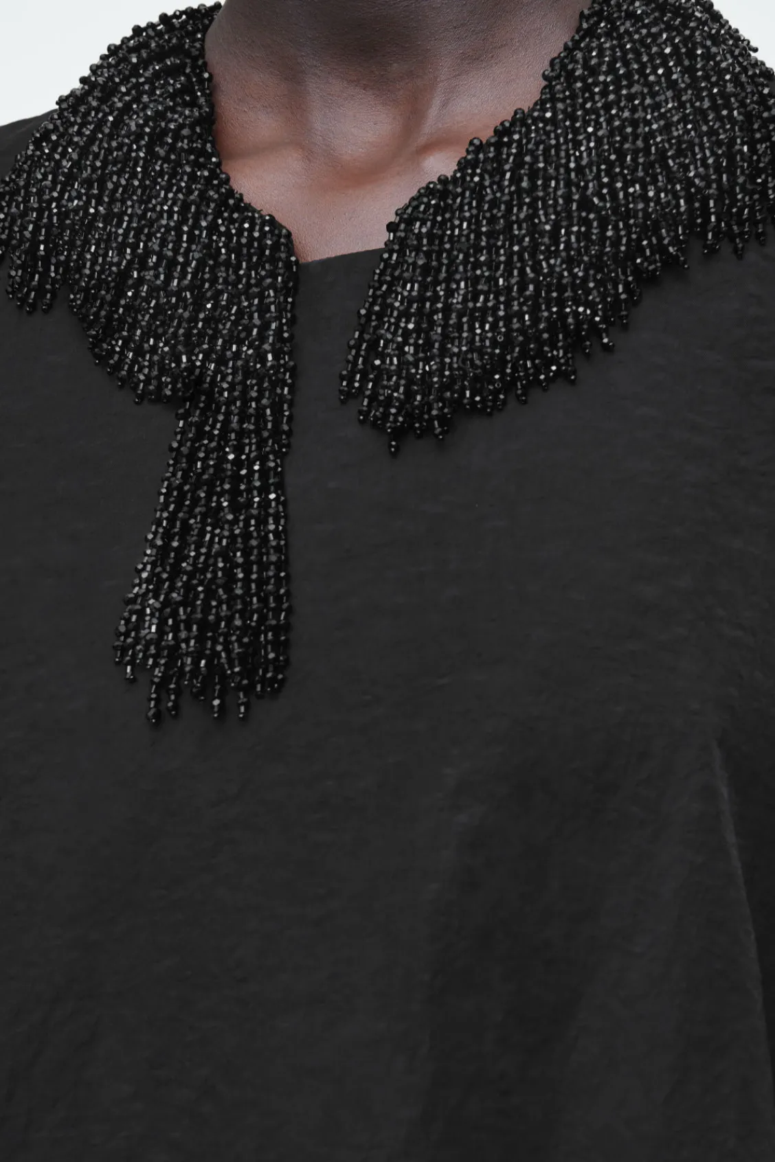 COS EMBELLISHED RACER-NECK DRESS-Women Dresses & Jumpsuits