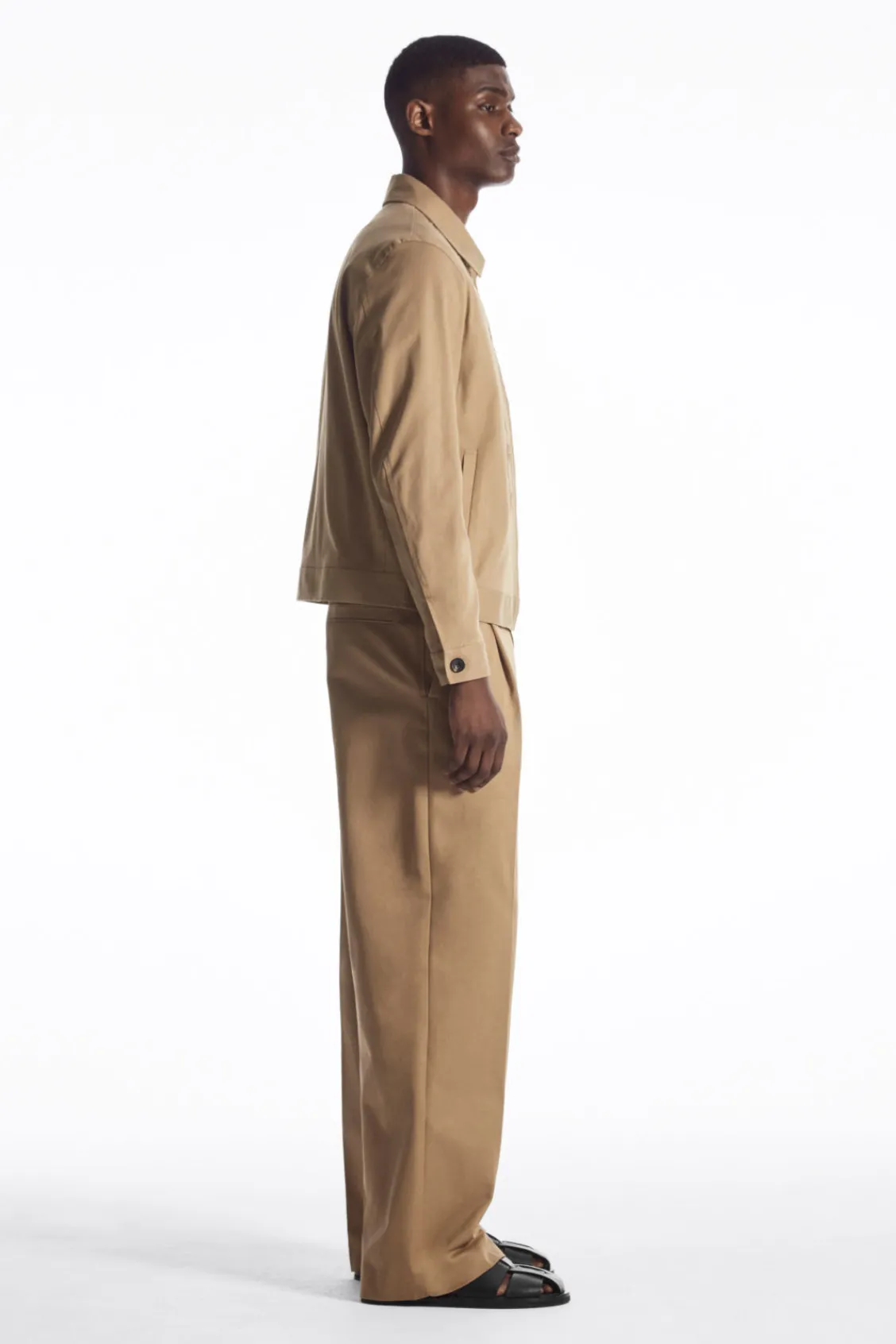 COS EMBROIDERED FLORAL ZIP-UP OVERSHIRT- Shirts | Coats & Jackets