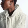 COS EMBROIDERED QUILTED HOOD-Women Hats & Scarves | Capes & Hybrids