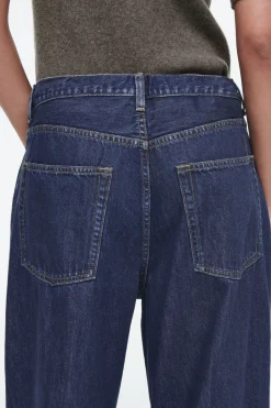 COS EXTRA WIDE-LEG DRAWSTRING DENIM PANTS-Women Pants | Jeans