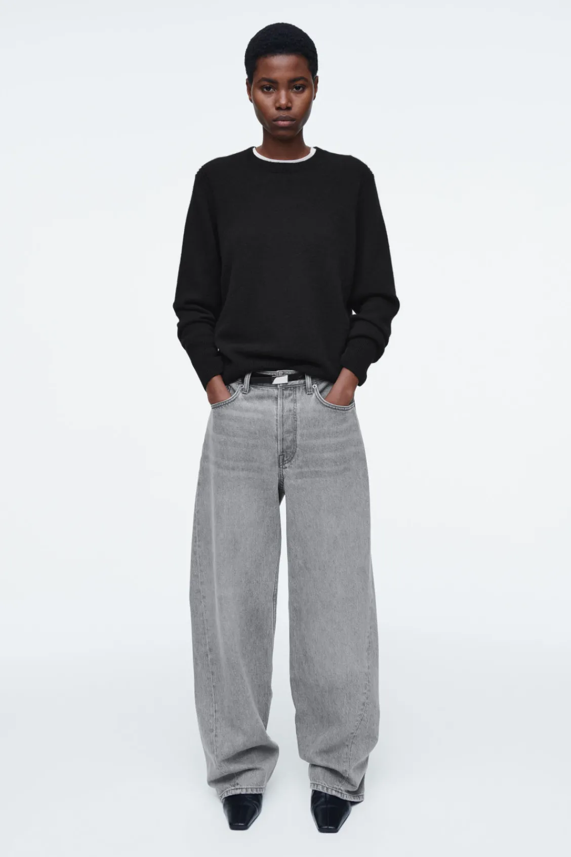 COS FACADE STRAIGHT-LEG JEANS-Women Jeans | Pants