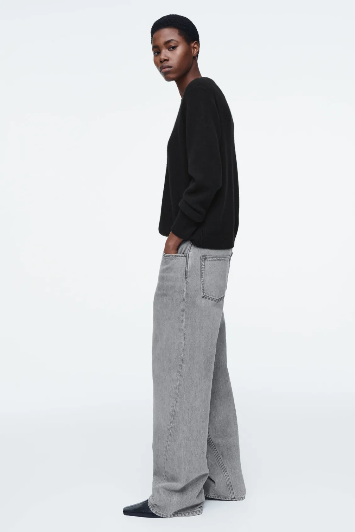COS FACADE STRAIGHT-LEG JEANS-Women Jeans | Pants