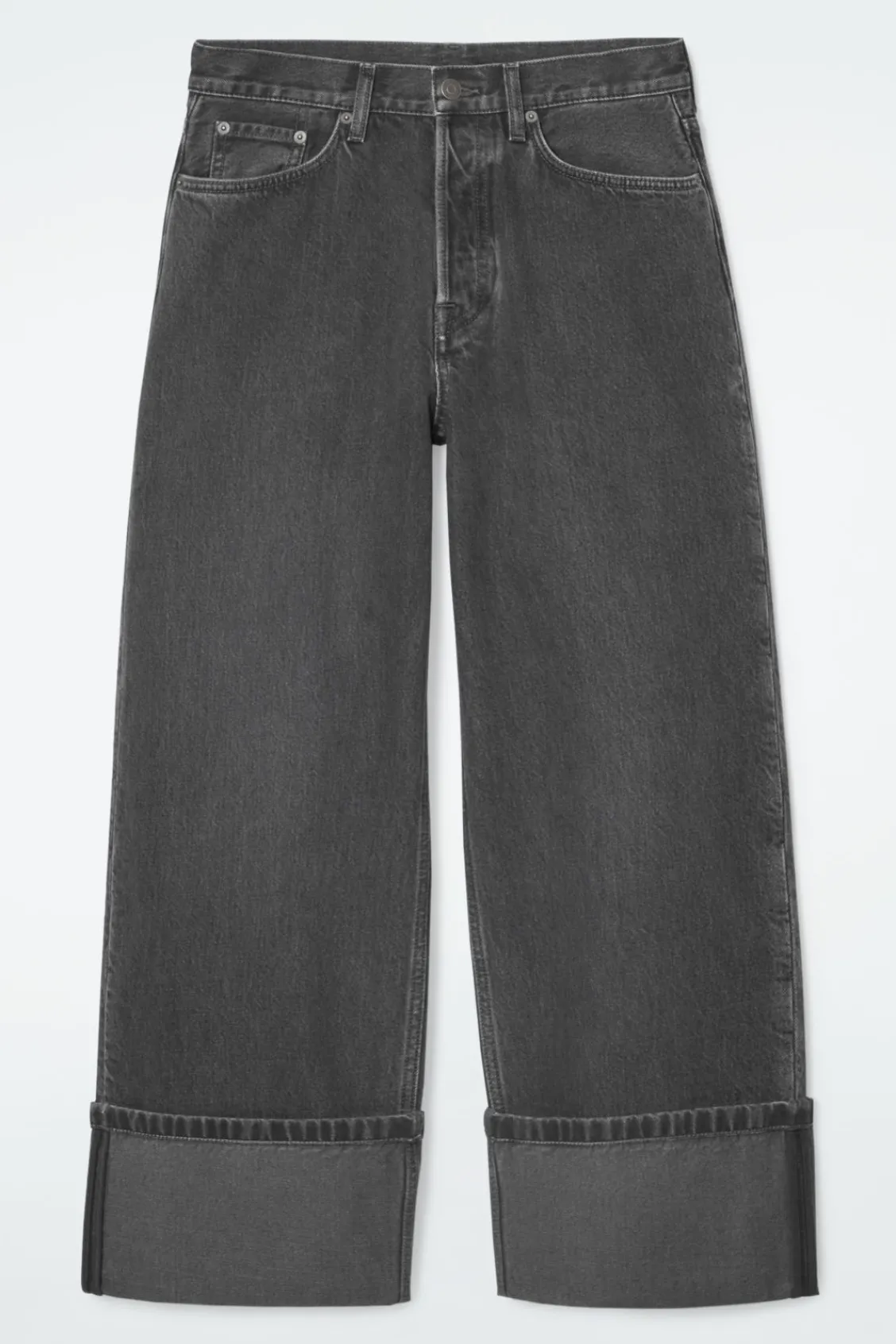 COS FACADE TURN-UP STRAIGHT-LEG JEANS-Women Jeans | Pants