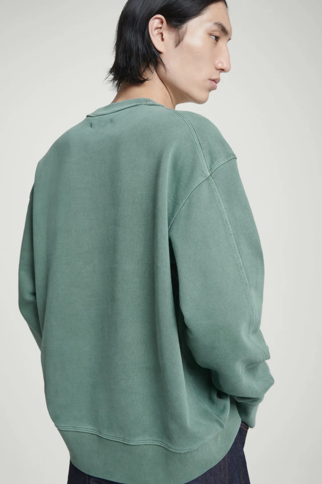 COS FADED MOCK-NECK SWEATSHIRT- Sweatshirts & Hoodies