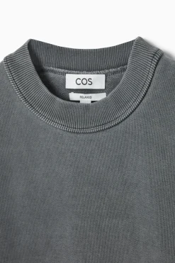 COS FADED MOCK-NECK SWEATSHIRT- Sweatshirts & Hoodies
