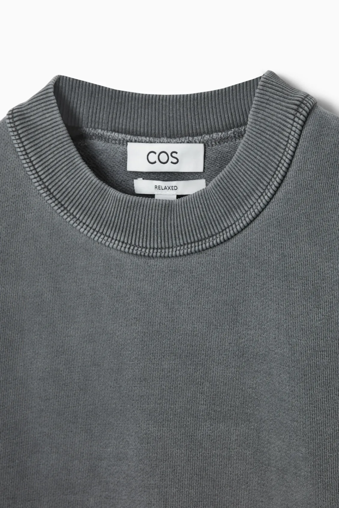 COS FADED MOCK-NECK SWEATSHIRT- Sweatshirts & Hoodies