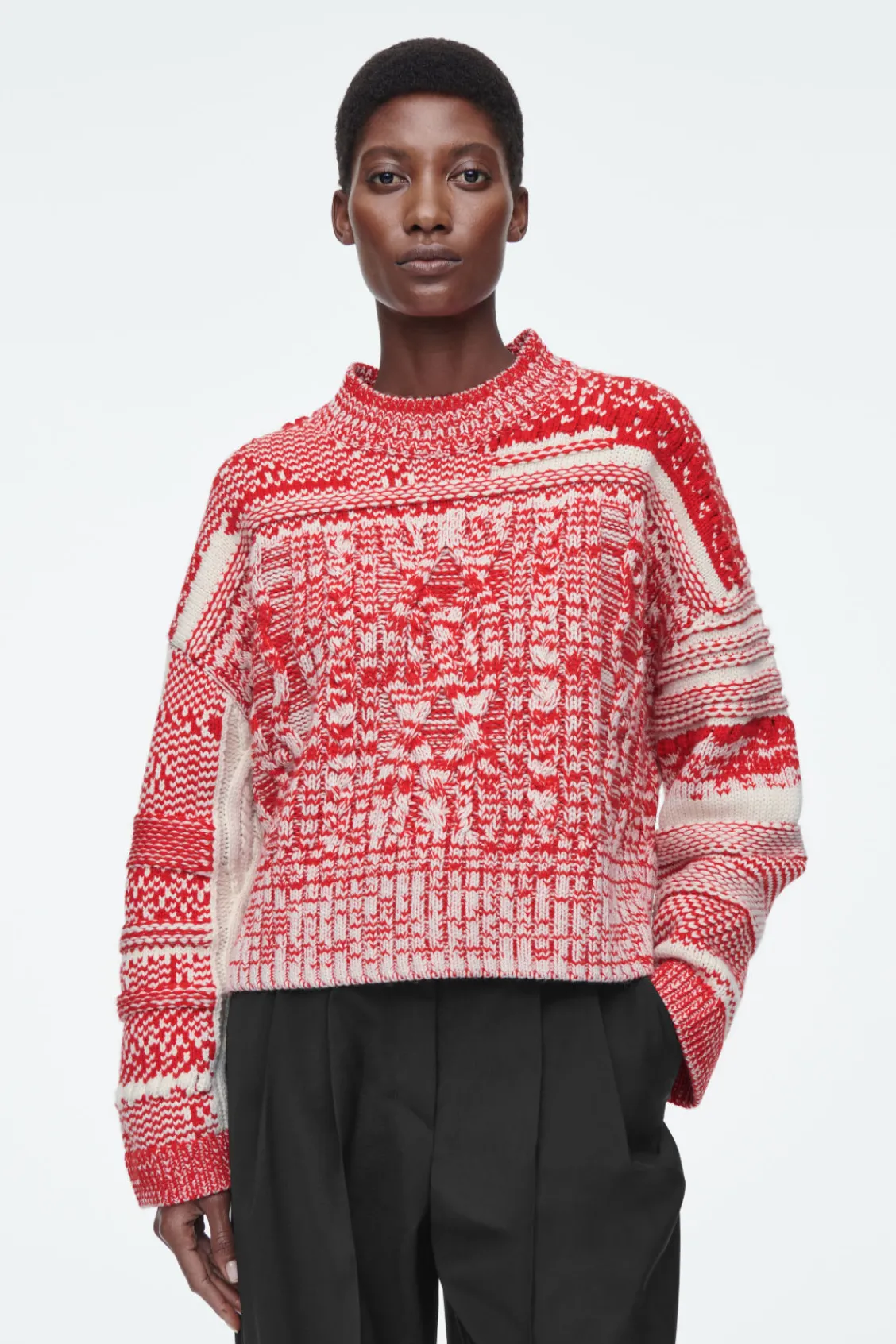 COS FAIR ISLE WOOL AND CASHMERE SWEATER-Women Cashmere | Sweaters & Cardigans