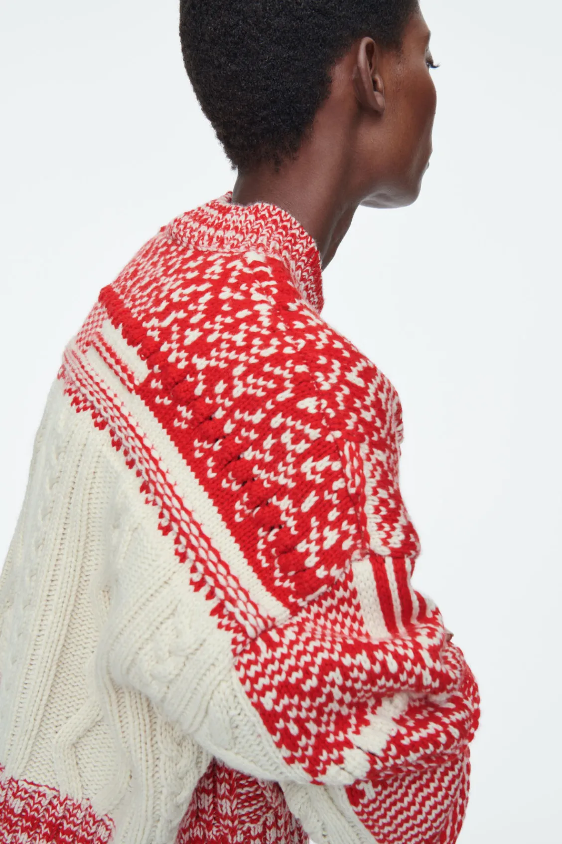 COS FAIR ISLE WOOL AND CASHMERE SWEATER-Women Cashmere | Sweaters & Cardigans