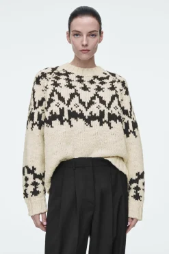 COS FAIR-ISLE WOOL SWEATER-Women Sweaters & Cardigans