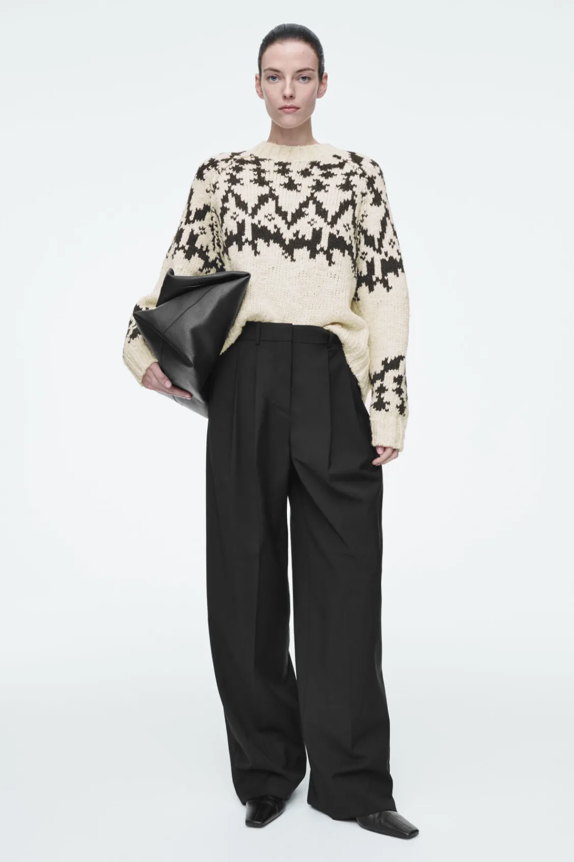 COS FAIR-ISLE WOOL SWEATER-Women Sweaters & Cardigans