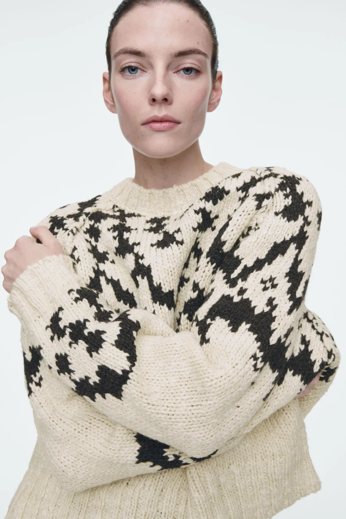 COS FAIR-ISLE WOOL SWEATER-Women Sweaters & Cardigans