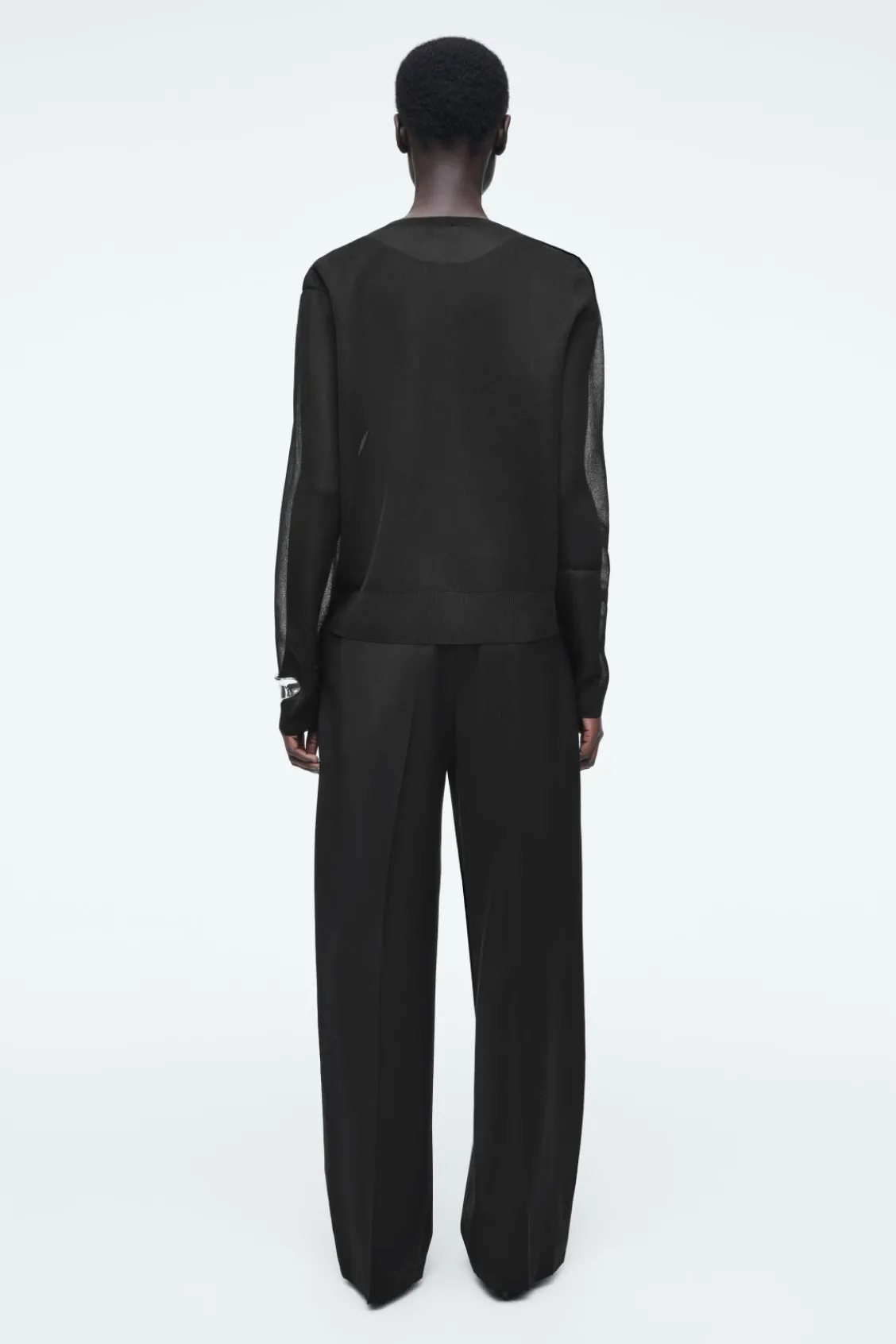 COS FINE-KNIT OMBRÉ CARDIGAN-Women Sweaters & Cardigans