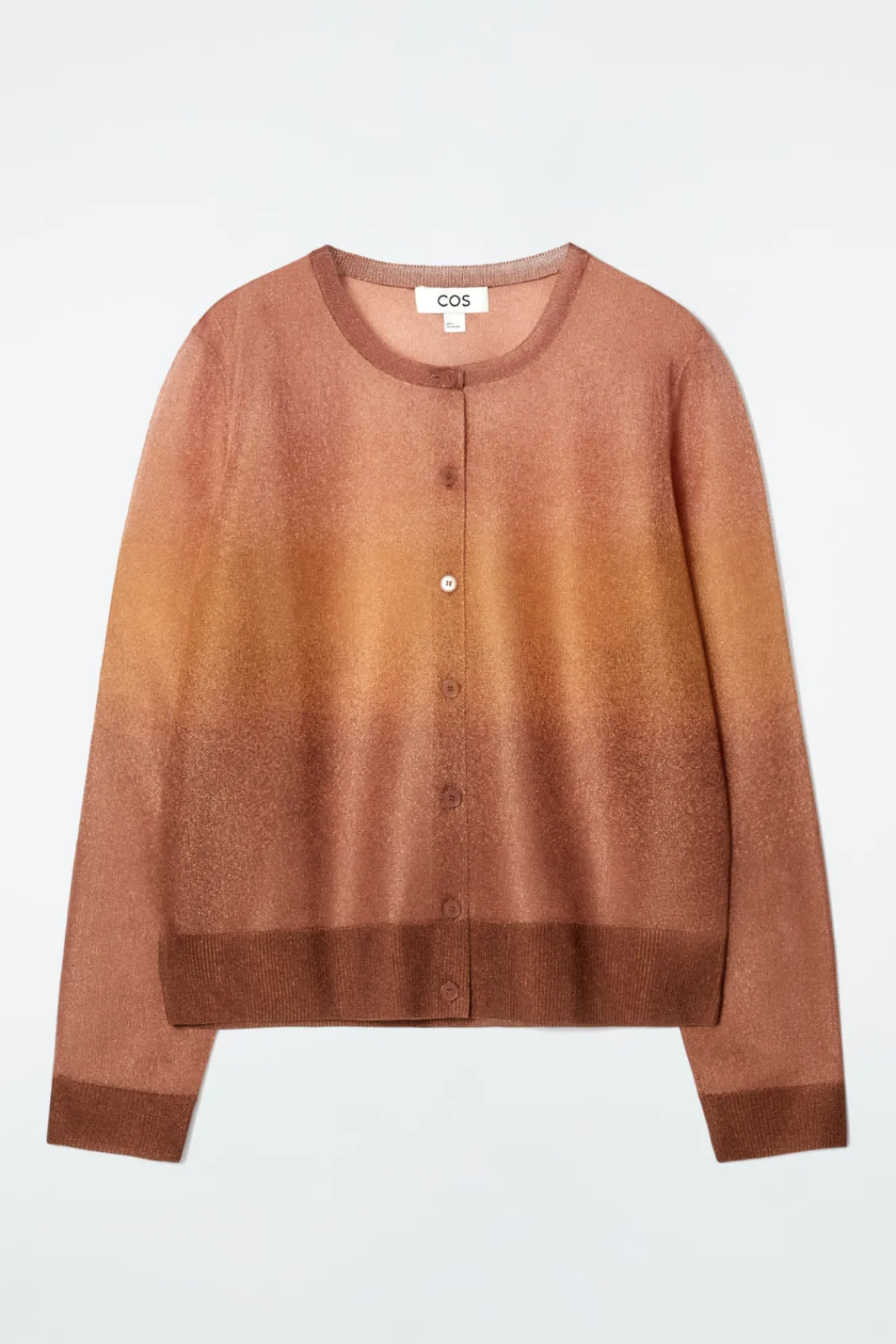 COS FINE-KNIT OMBRÉ CARDIGAN-Women Sweaters & Cardigans