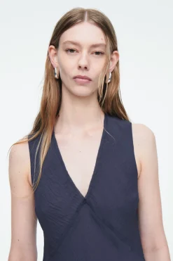 COS FLOATY ASYMMETRIC MIDI DRESS-Women Dresses & Jumpsuits