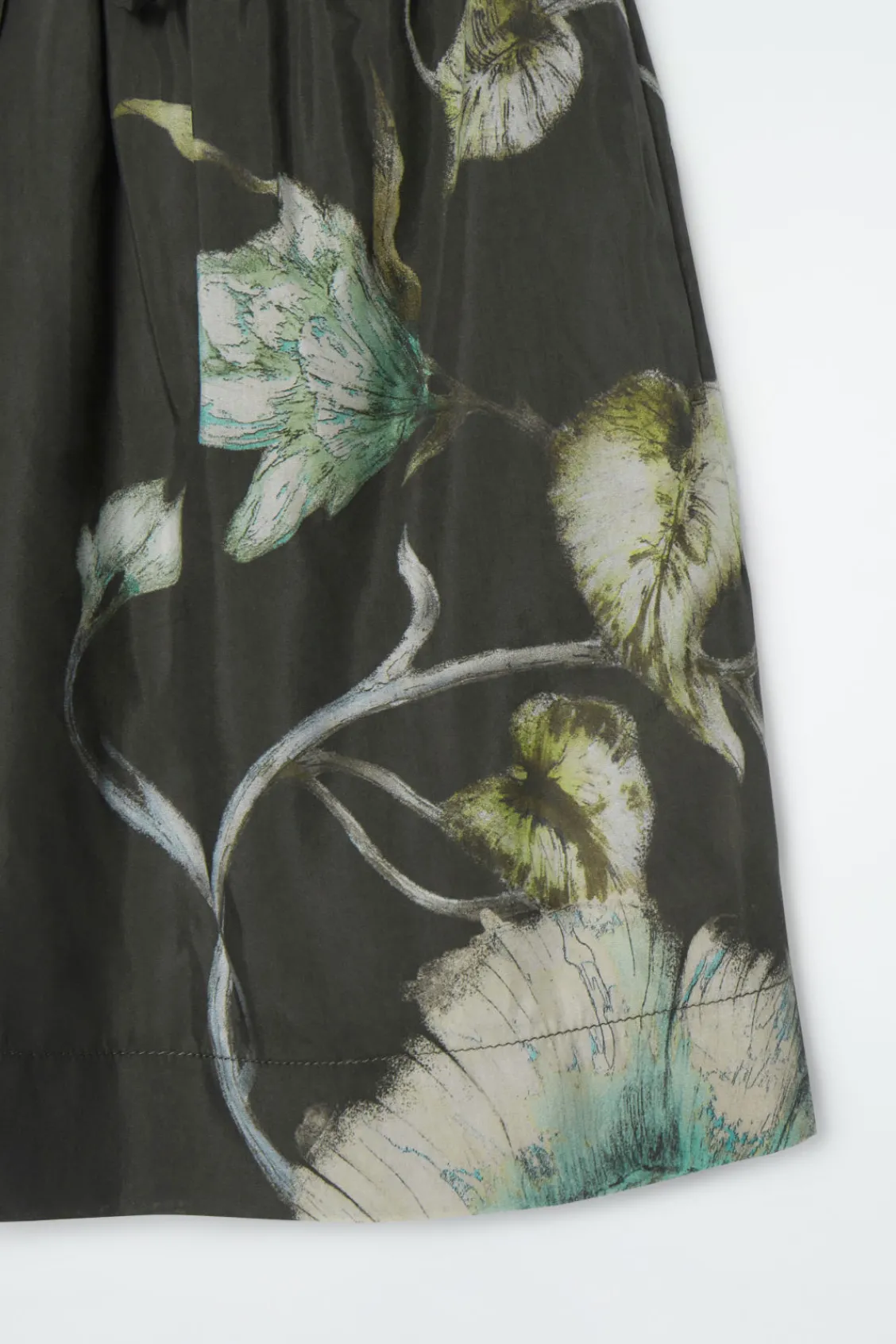 COS FLORAL DRAWSTRING SHORTS-Women Pants