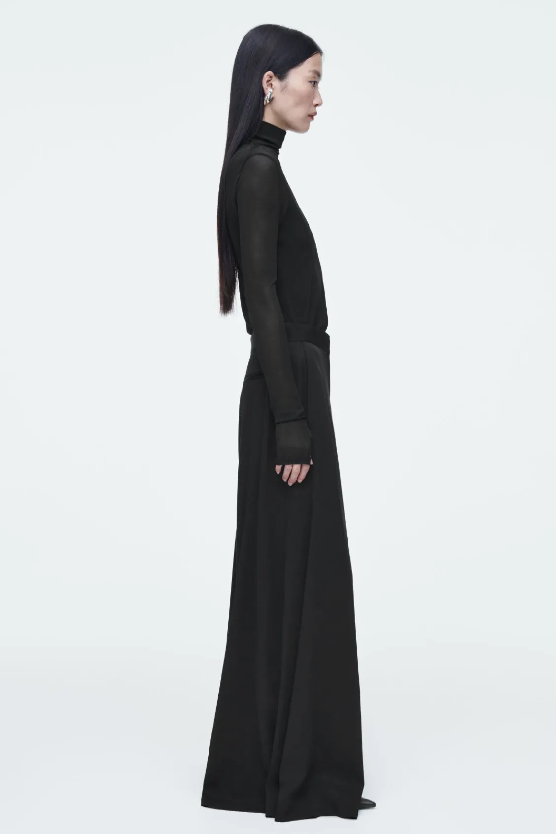 COS FLUID WIDE-LEG TROUSERS-Women Pants