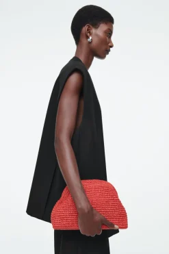 COS FRAMED CLUTCH - RAFFIA-Women Bags