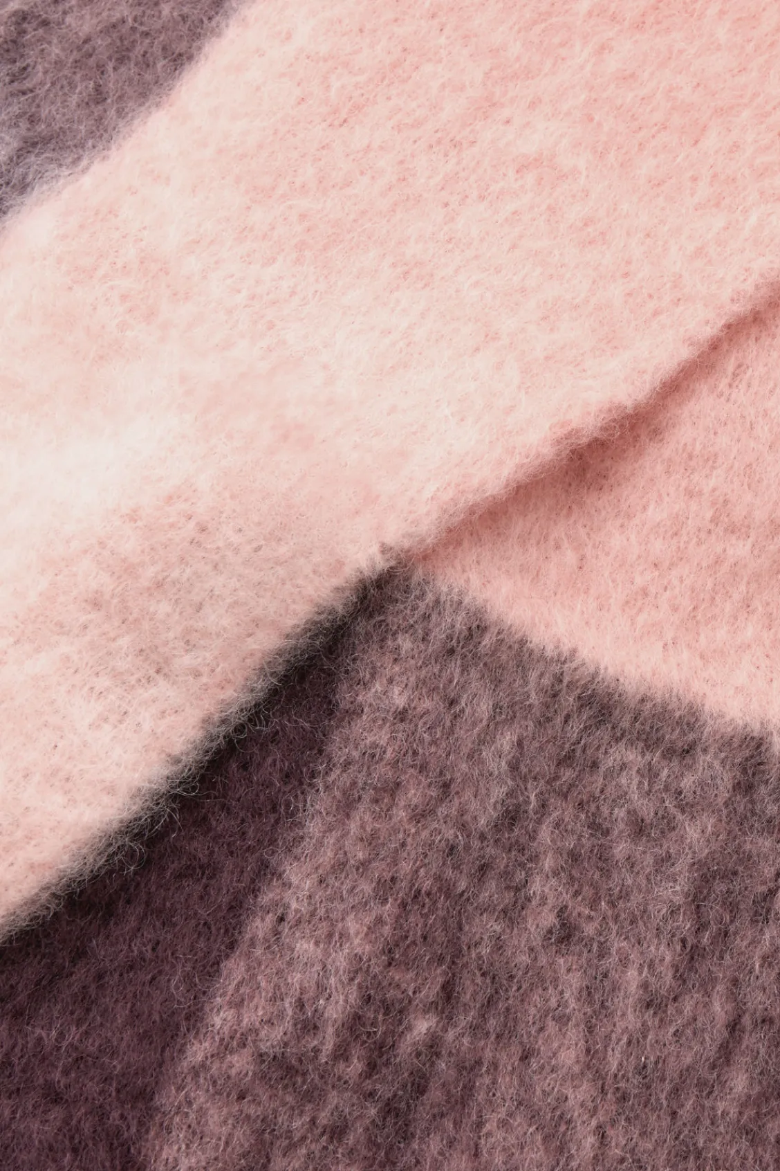 COS FRINGED BRUSHED-MOHAIR SCARF-Women Hats & Scarves