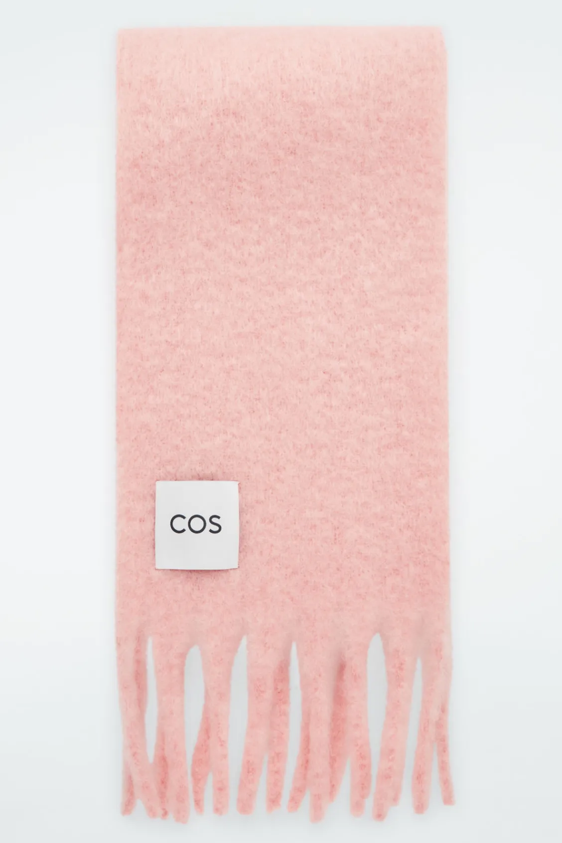 COS FRINGED BRUSHED-MOHAIR SCARF-Women Hats & Scarves