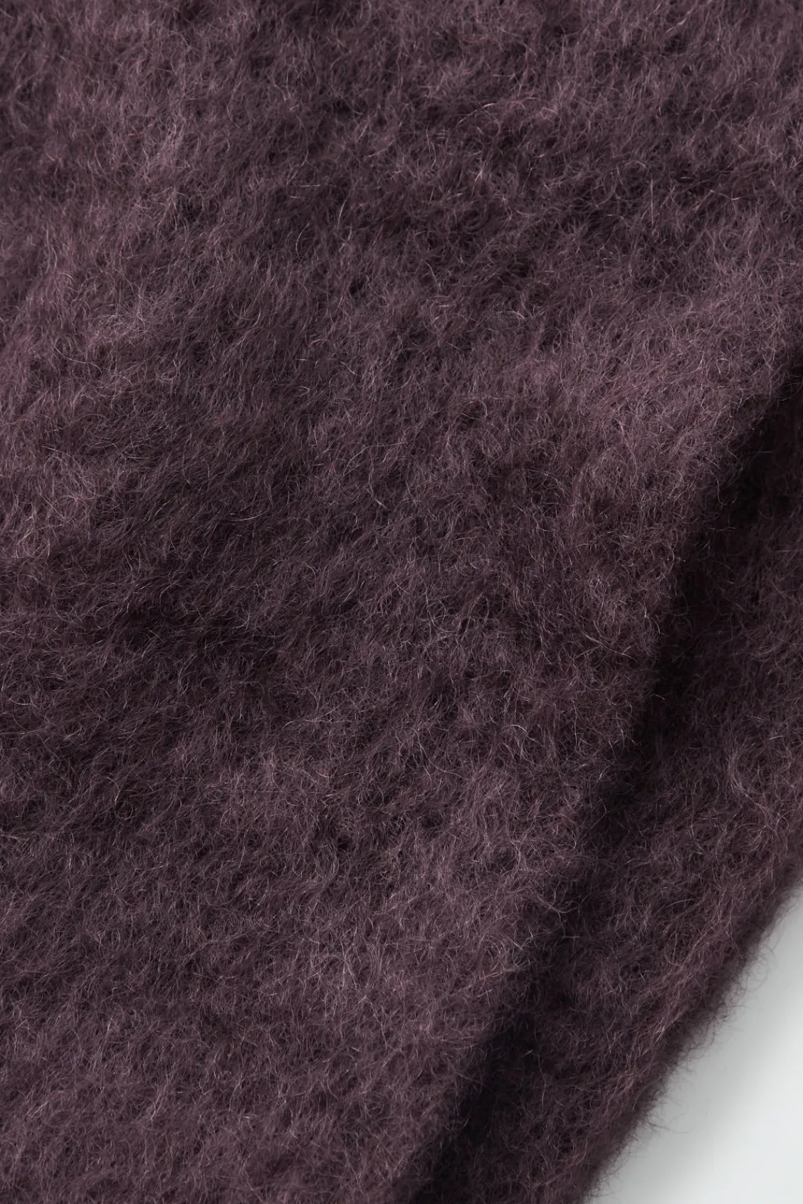 COS FRINGED BRUSHED-MOHAIR SCARF-Women Hats & Scarves
