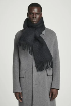 COS FRINGED MOHAIR SCARF- Hats & Scarves