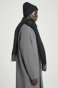 COS FRINGED MOHAIR SCARF- Hats & Scarves