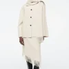 COS FRINGED WOOL MIDI WRAP SKIRT-Women Skirts | Sweaters & Cardigans
