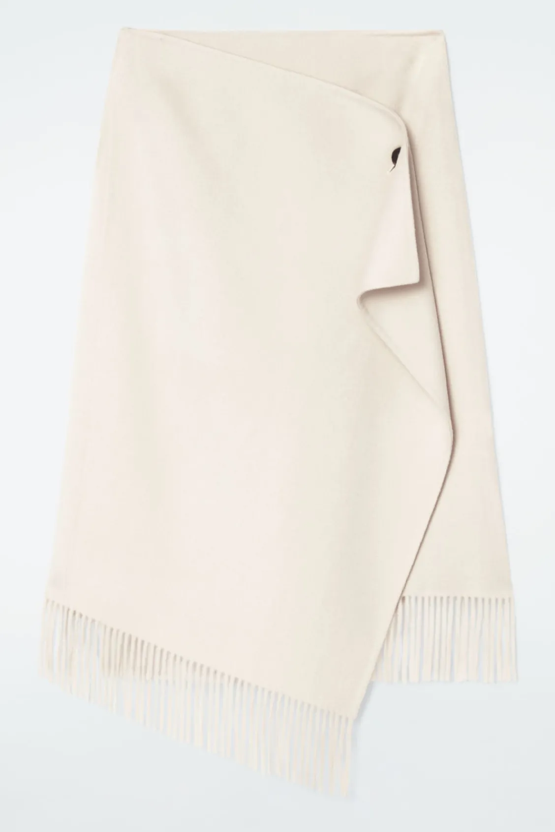 COS FRINGED WOOL MIDI WRAP SKIRT-Women Skirts | Sweaters & Cardigans