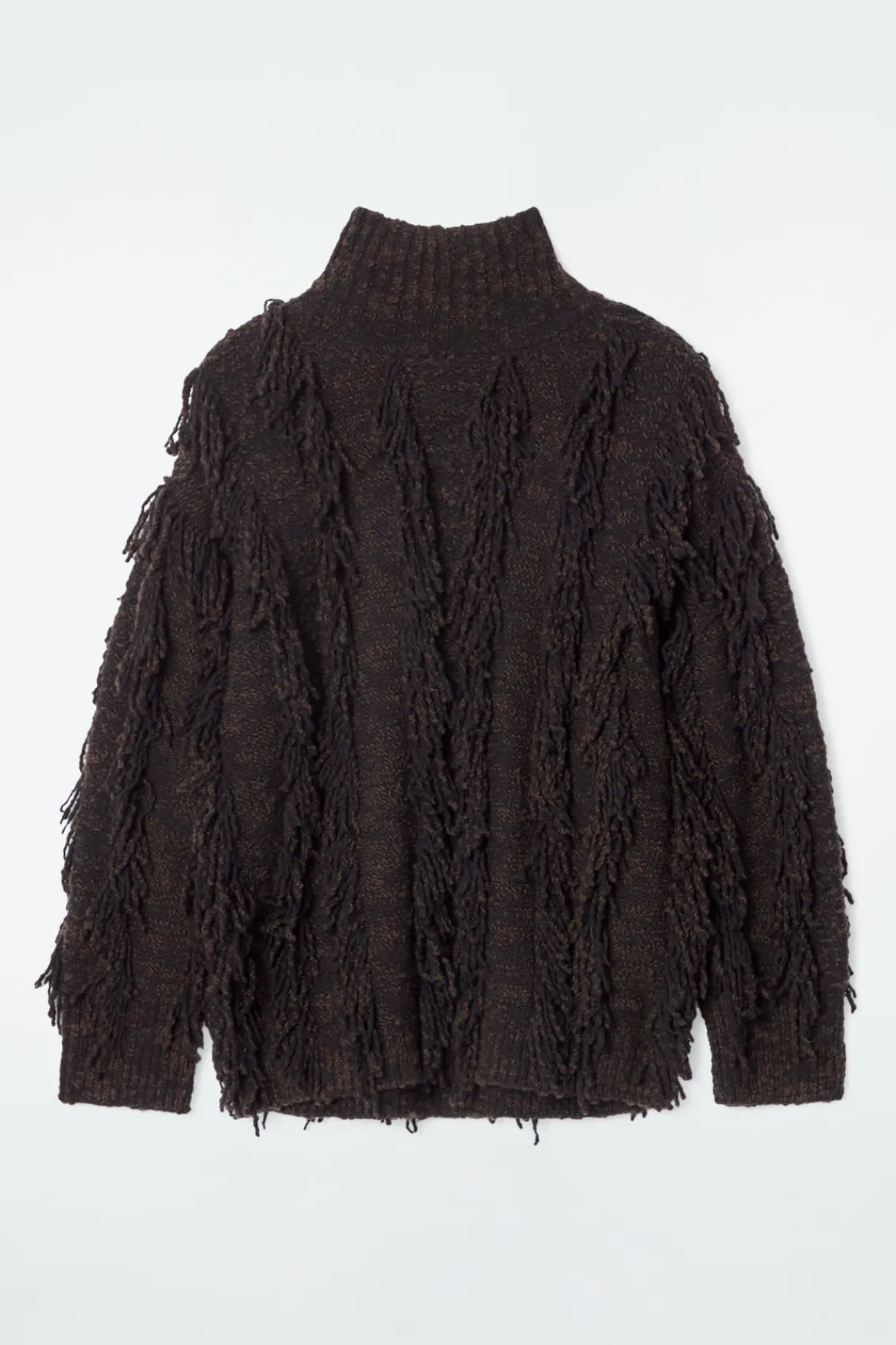COS FRINGED WOOL SWEATER-Women Sweaters & Cardigans