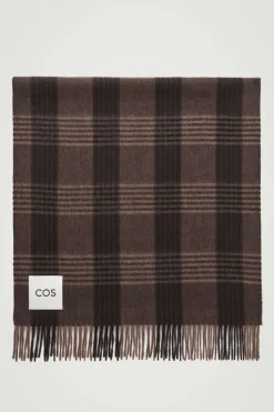 COS FRINGED WOOL-CASHMERE SCARF- Hats & Scarves