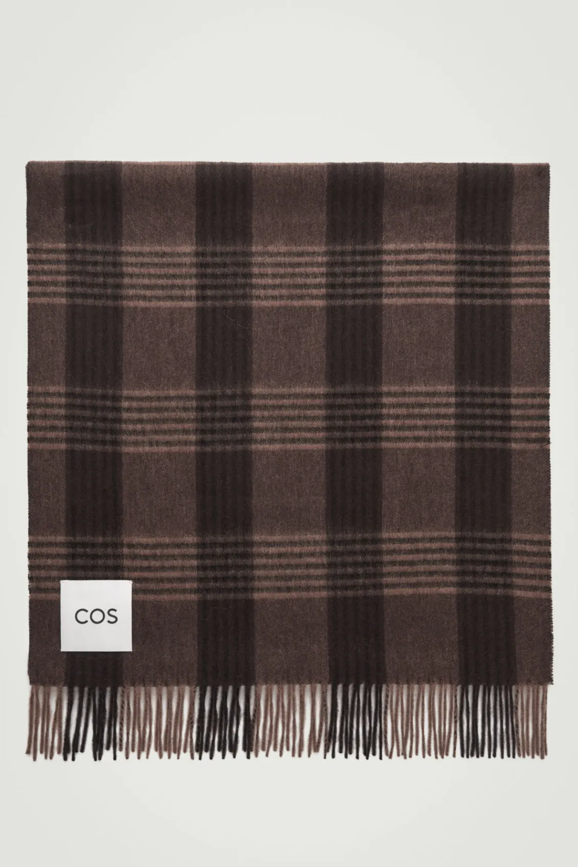 COS FRINGED WOOL-CASHMERE SCARF- Hats & Scarves