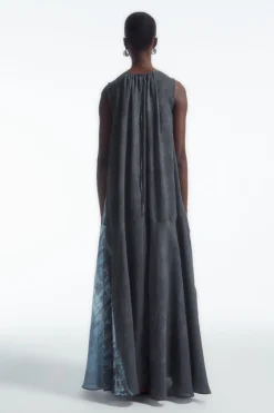 COS GATHERED A-LINE MAXI DRESS-Women Dresses & Jumpsuits