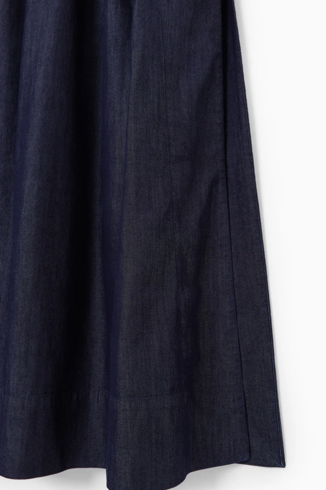 COS GATHERED DENIM MAXI SKIRT-Women Skirts