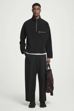 COS HALF-ZIP SHERPA FLEECE SWEATER- Sweatshirts & Hoodies