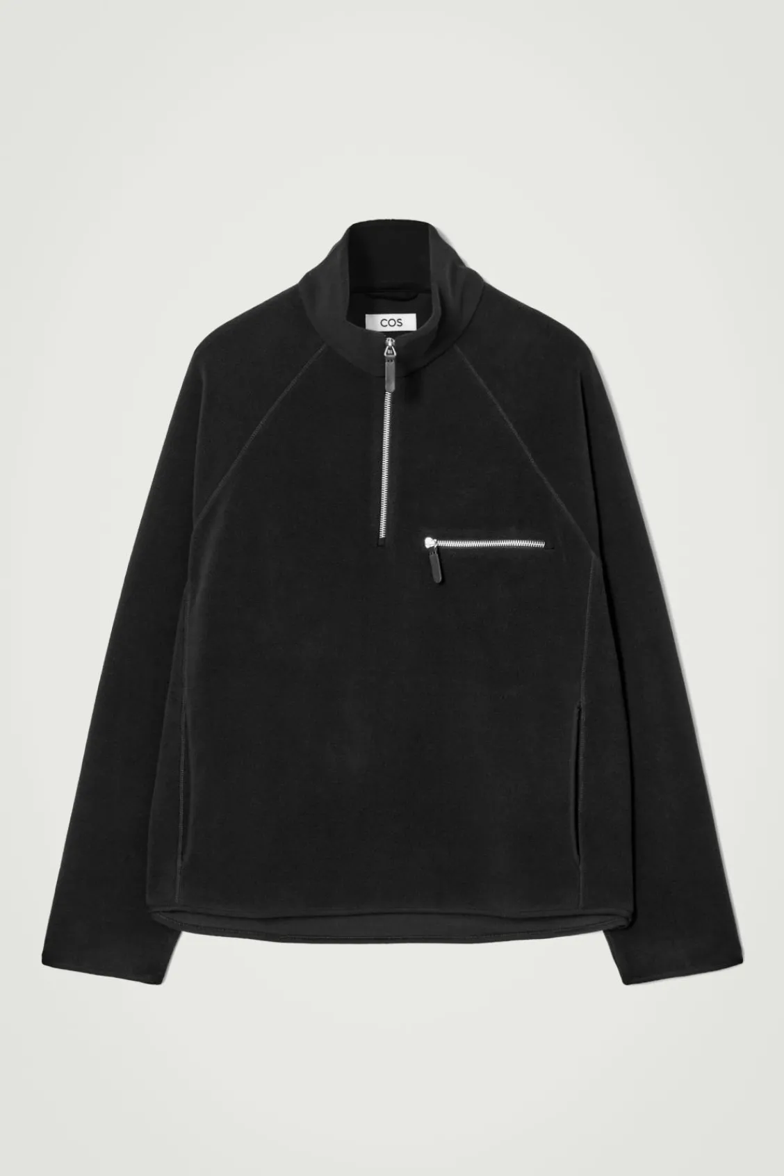 COS HALF-ZIP SHERPA FLEECE SWEATER- Sweatshirts & Hoodies