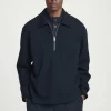 COS HALF-ZIP WOOL-BLEND SWEATER- Sweatshirts & Hoodies | Sweaters & Cardigans