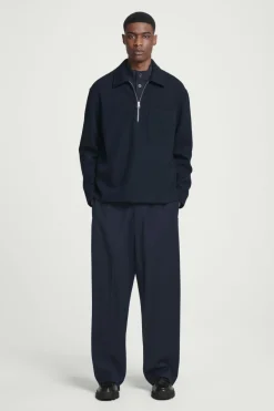 COS HALF-ZIP WOOL-BLEND SWEATER- Sweatshirts & Hoodies | Sweaters & Cardigans