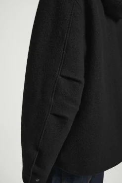 COS HOODED BOILED WOOL PARKA JACKET- Coats & Jackets
