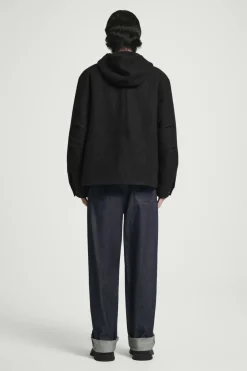 COS HOODED BOILED WOOL PARKA JACKET- Coats & Jackets