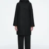 COS HOODED BOILED-WOOL COAT-Women Coats & Jackets