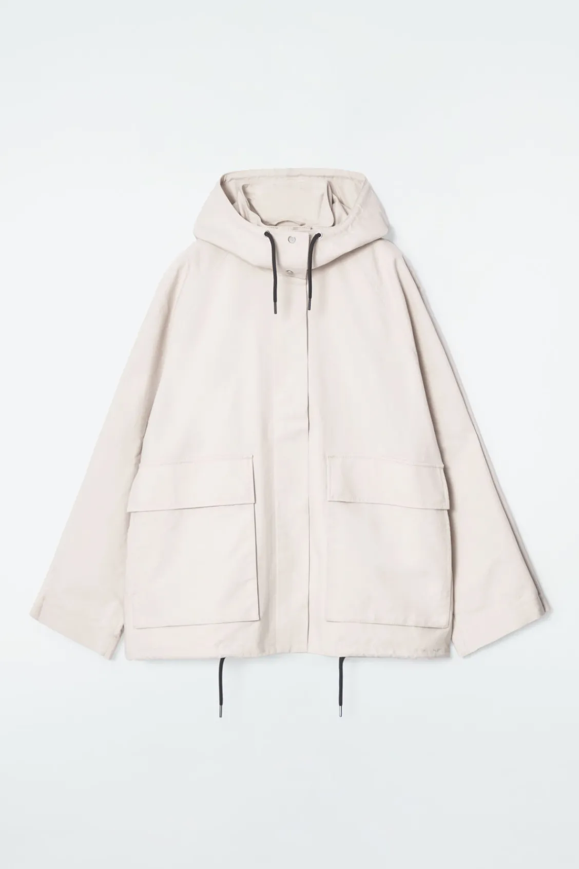 COS HOODED COTTON UTILITY JACKET-Women Coats & Jackets