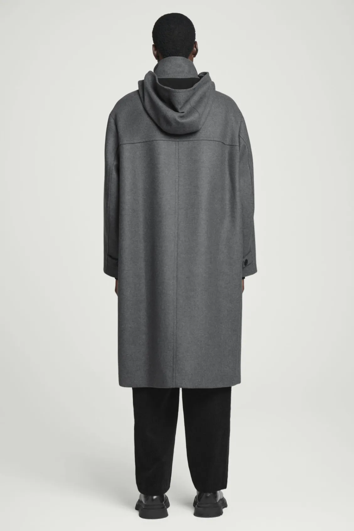 COS HOODED WOOL DUFFLE COAT- Coats & Jackets
