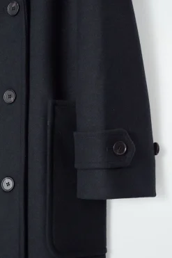 COS HOODED WOOL DUFFLE COAT-Women Coats & Jackets