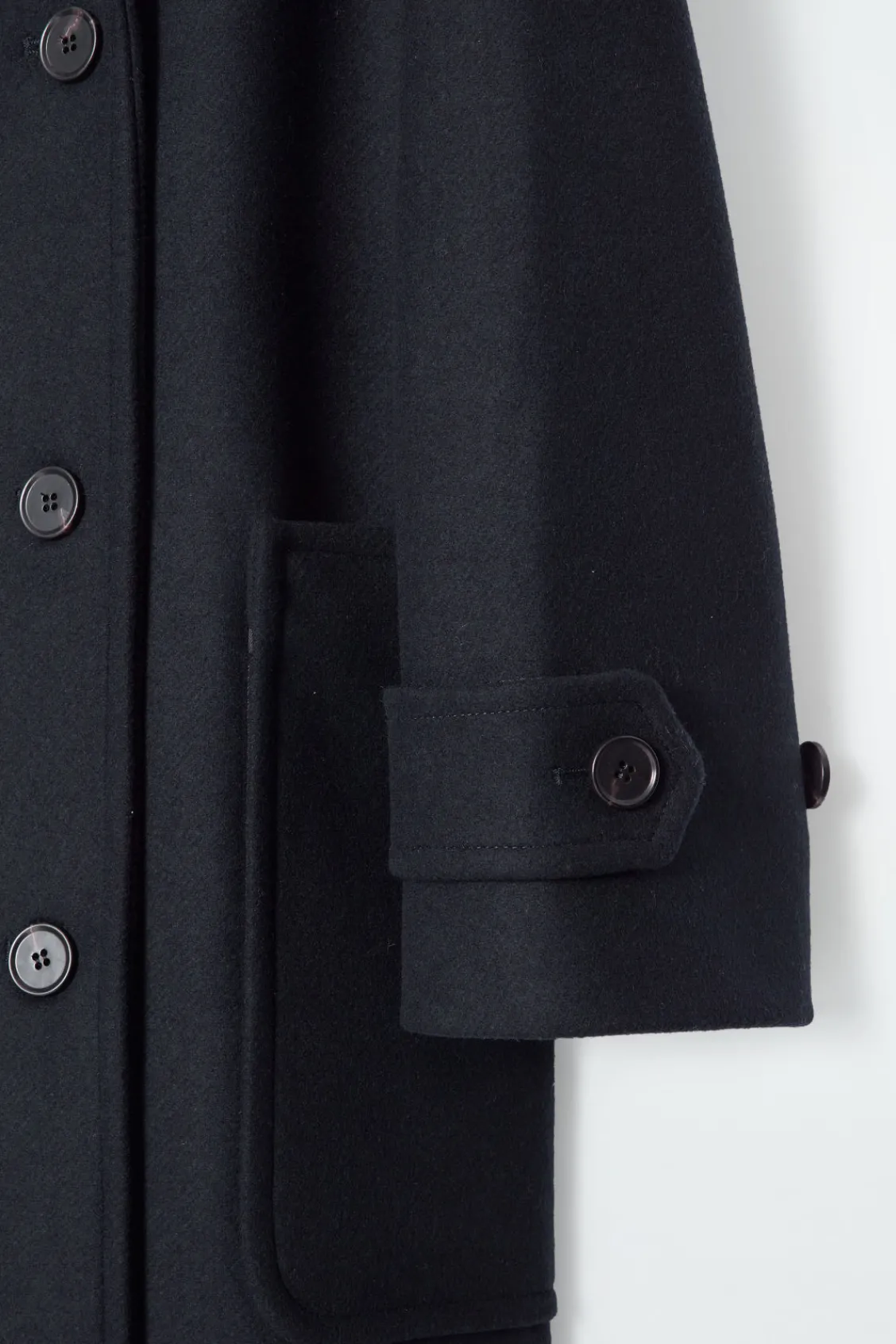 COS HOODED WOOL DUFFLE COAT-Women Coats & Jackets