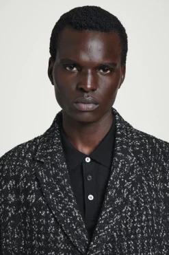 COS HOUNDSTOOTH BOUCLÉ OVERCOAT- Coats & Jackets