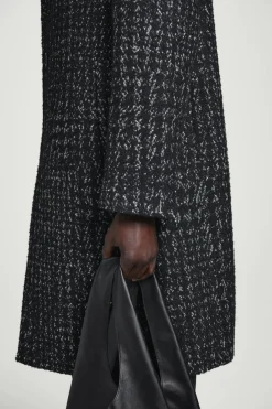 COS HOUNDSTOOTH BOUCLÉ OVERCOAT- Coats & Jackets