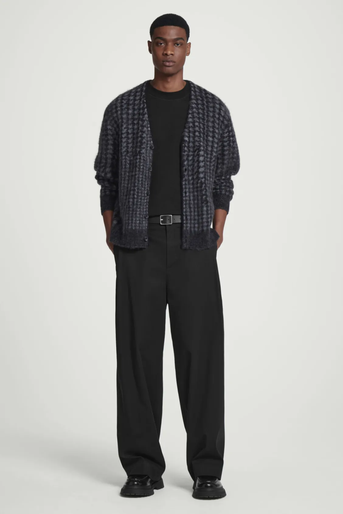COS HOUNDSTOOTH MOHAIR-BLEND CARDIGAN- Sweaters & Cardigans