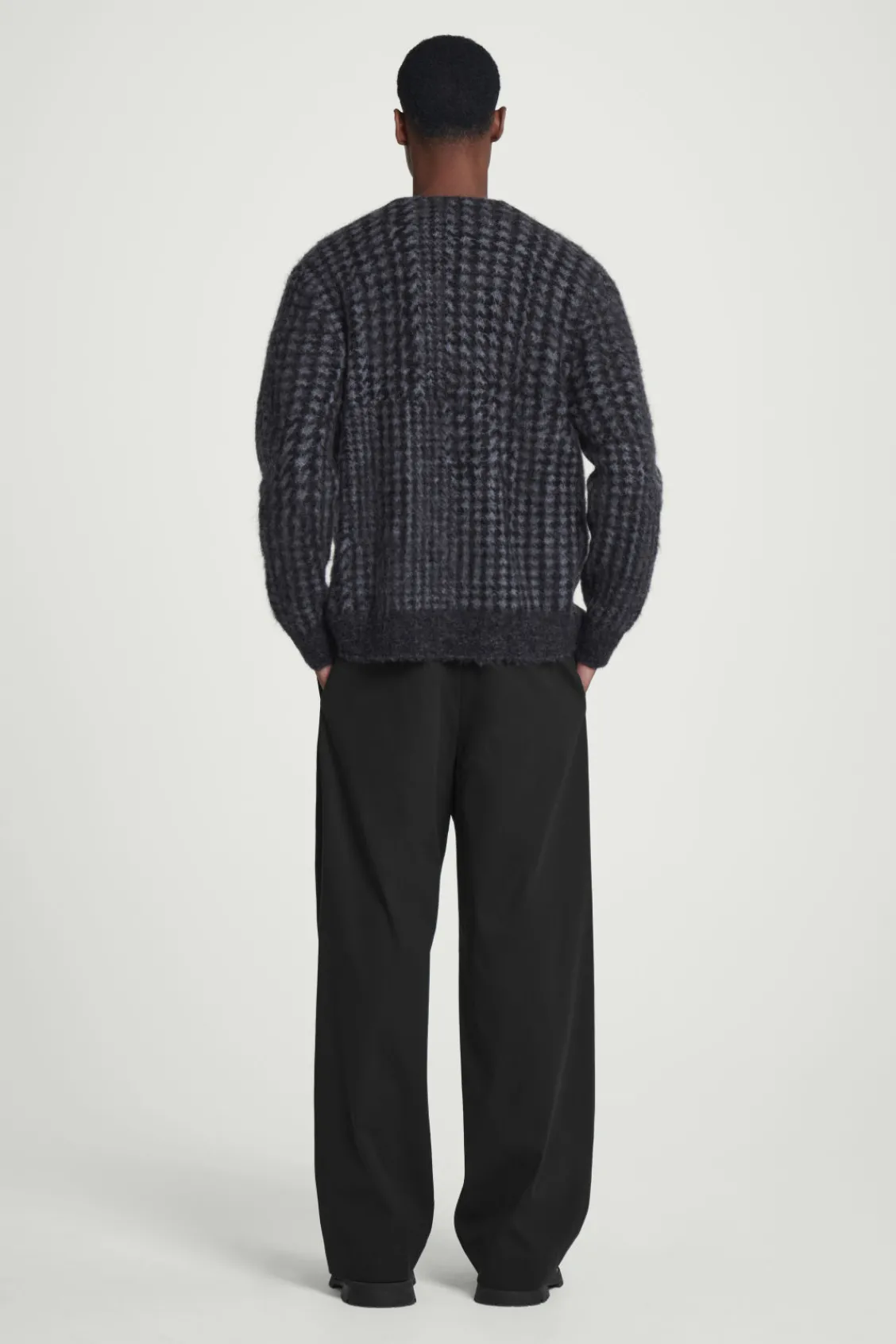 COS HOUNDSTOOTH MOHAIR-BLEND CARDIGAN- Sweaters & Cardigans