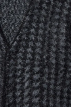 COS HOUNDSTOOTH MOHAIR-BLEND CARDIGAN- Sweaters & Cardigans