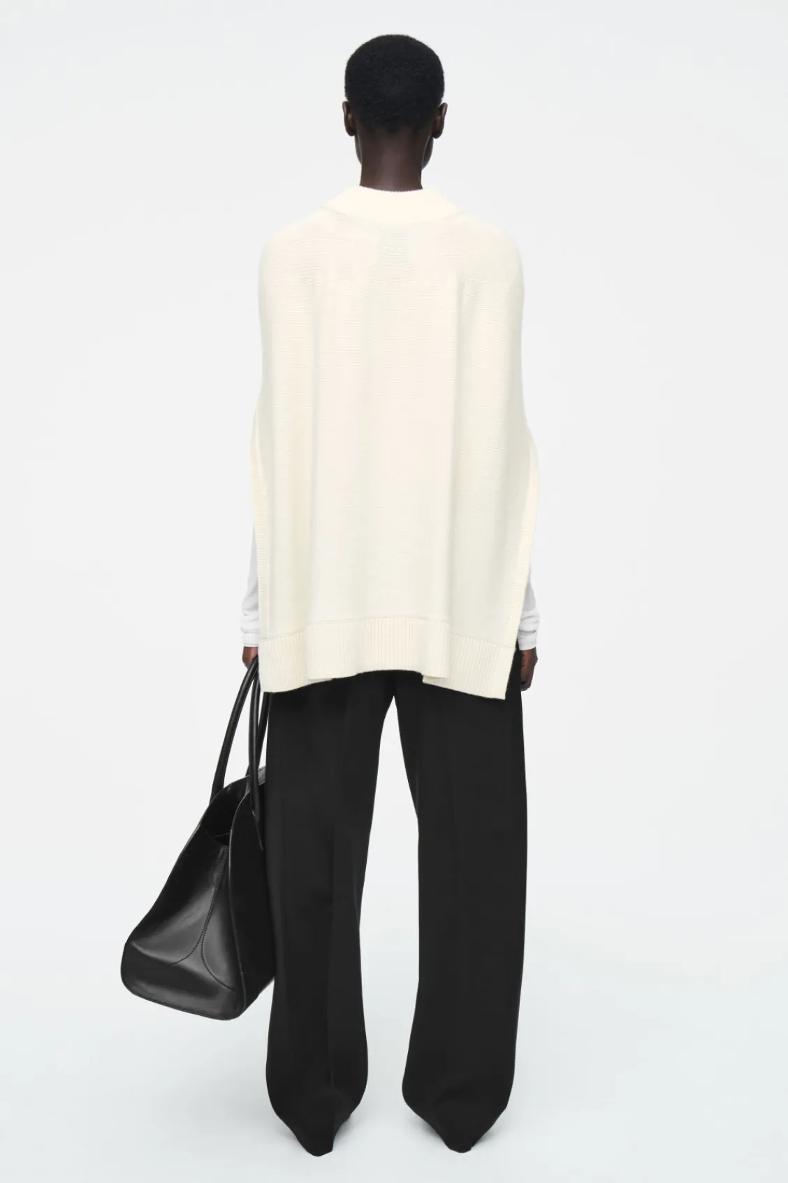 COS HYBRID WOOL CAPE SWEATER-Women Capes & Hybrids | Sweaters & Cardigans
